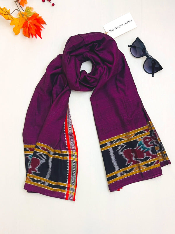 Cotton Scarf - Grape Purple - Tie and Dye Technique - SKU_TWST/STC35