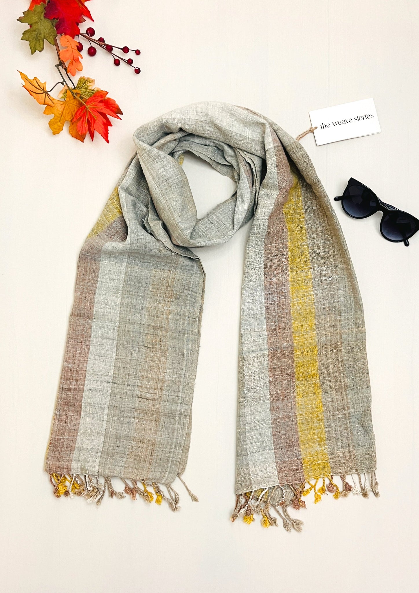 Eri Silk Stole - Colorful Stripes - SKU_TWSP/STEE18