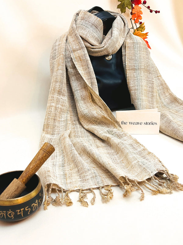 Eri Silk Stole - Multicolor Stripes - SKU_TWSP/STEE19