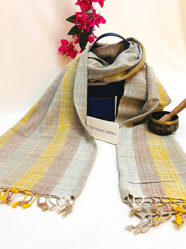 Eri Silk Stole - Colorful Stripes - SKU_TWSP/STEE18