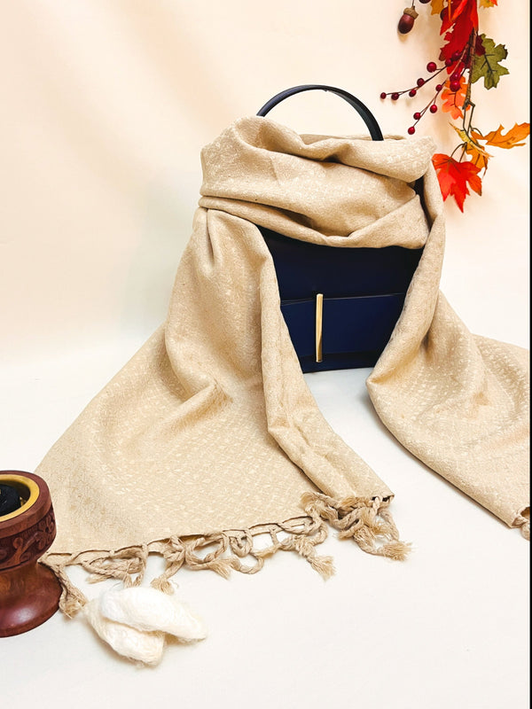 Eri Silk Stole - Luxor Gold motifs - SKU_TWSP/STEE16