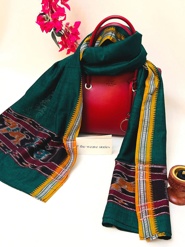 Cotton Scarf - Castleton Green - Tie and Dye Technique - SKU_TWST/STC37