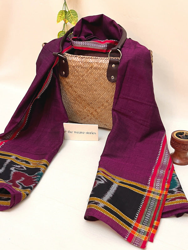 Cotton Scarf - Grape Purple - Tie and Dye Technique - SKU_TWST/STC35