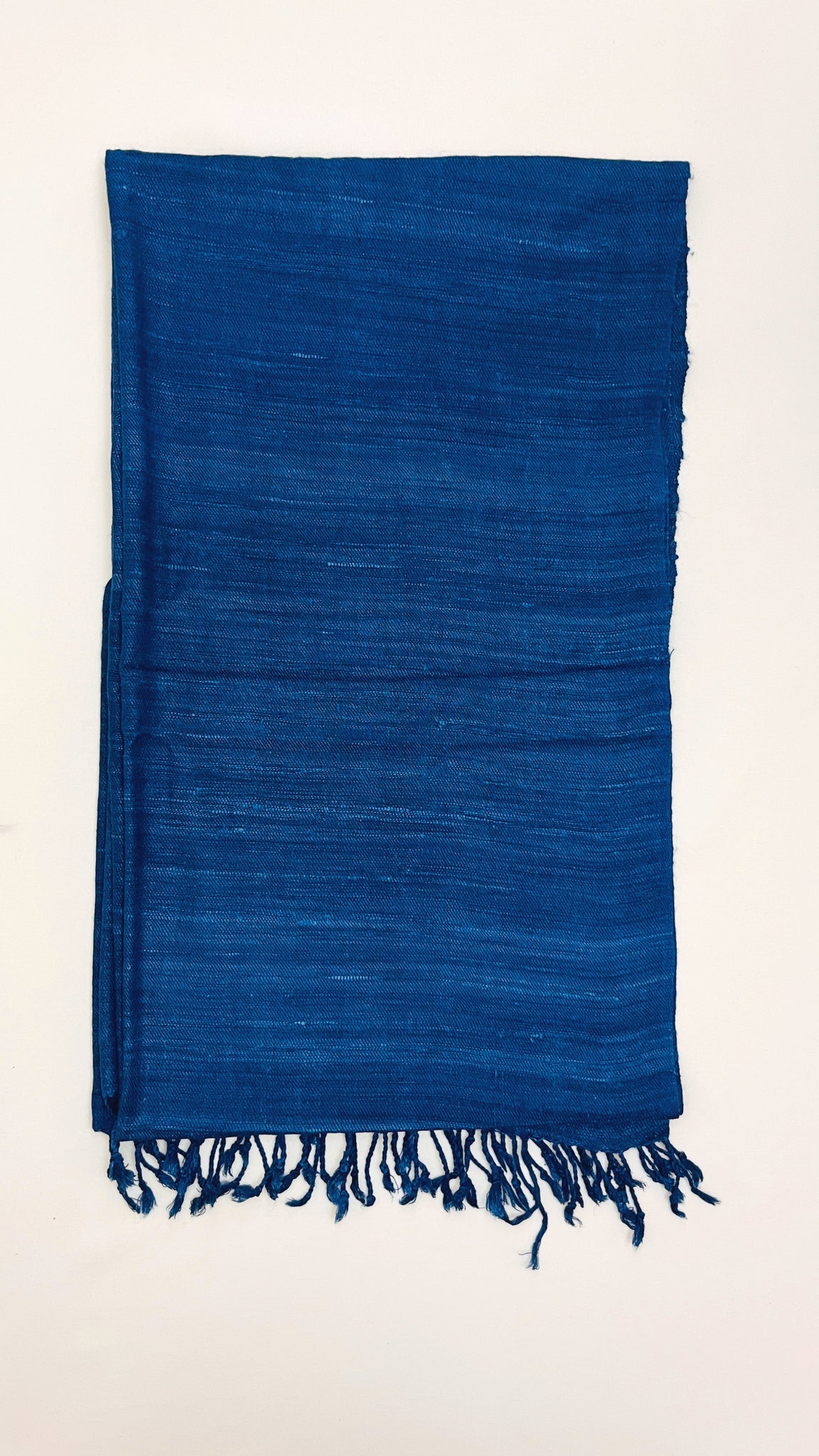 Premium Eri Silk Stole - Organic Cobalt Blue - SKU_TWSD/STE34