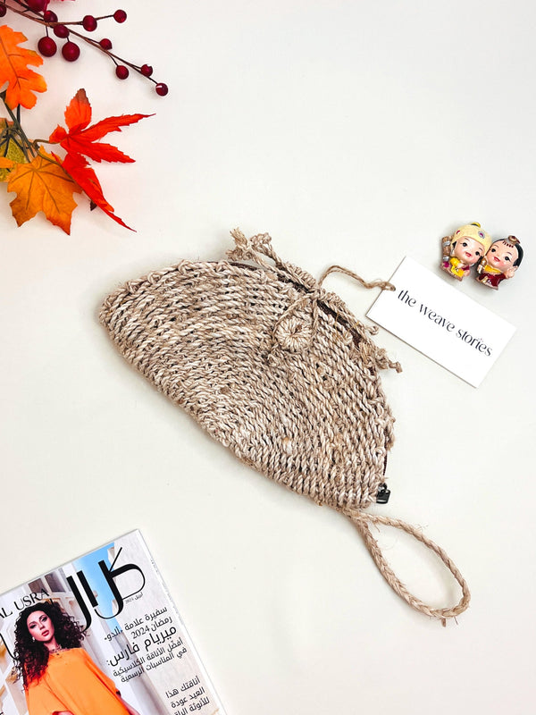 Earthy Weave Clutch Purse - Banana Fibre - SKU_TWSN/BFP82