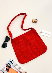 Cotton Sling Bag - Red - SKUC_TWSU/TBRL110