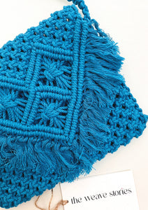 Macrame Sling Bag - Blue - SKU_TWSA/SBP109