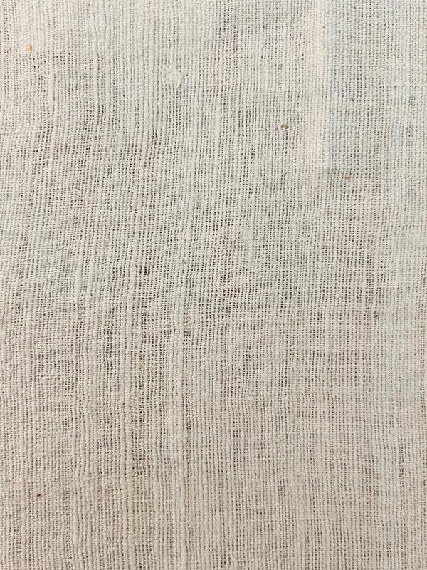 Eri Silk - 112 cm (W) X 12 mtr (L) - Handspun, Handmade - Ivory Color - SKU_TWSP/FE63