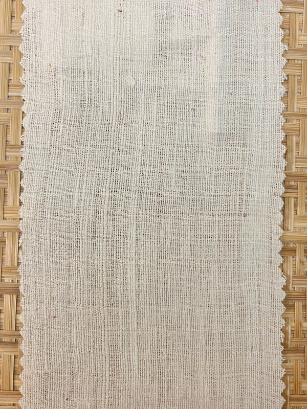 Eri Silk - 112 cm (W) X 12 mtr (L) - Handspun, Handmade - Ivory Color - SKU_TWSP/FE63