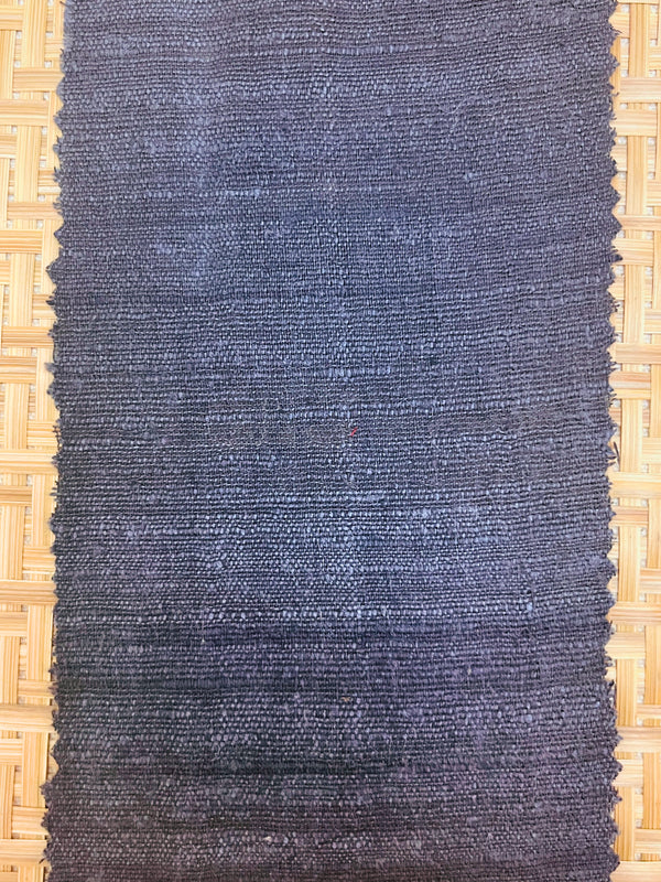 Eri Silk - 112 cm (W) X 12 mtr (L) - Handspun, Handmade - Charcoal Grey Color - SKU_TWSP/FE115