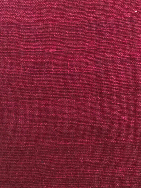 Eri Silk - 112 cm (W) X 12 mtr (L) - Handspun, Handmade - Maroon Color - SKU_TWSP/FE116