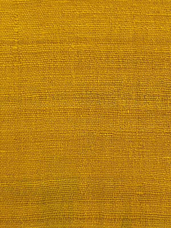 Eri Silk - 112 cm (W) X 12 mtr (L) - Handspun, Handmade - Marigold Color - SKU_TWSP/FE117