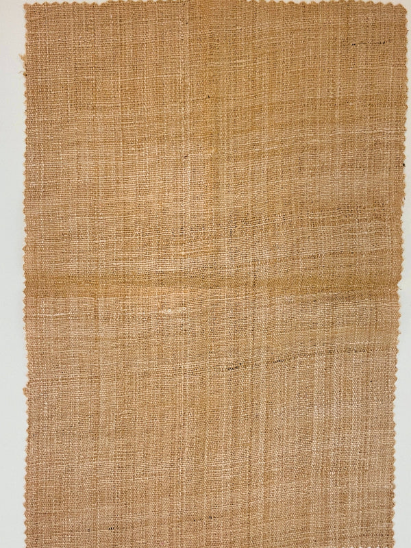 Muga Silk - 112 cm (W) X 12 mtr (L) - Handspun, Hand Made -  Luxor Gold- SKU_TWSP/FM124