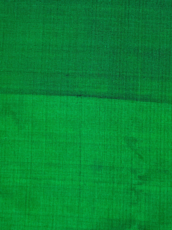 Mulberry Silk - 116 cm (W) X 12 mtr (L) - Handspun, Handmade - Green - SKU_TWSP/FM57