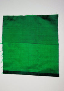 Mulberry Silk - 116 cm (W) X 12 mtr (L) - Handspun, Handmade - Green - SKU_TWSP/FM57