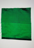 Mulberry Silk - 116 cm (W) X 12 mtr (L) - Handspun, Handmade - Green - SKU_TWSP/FM57