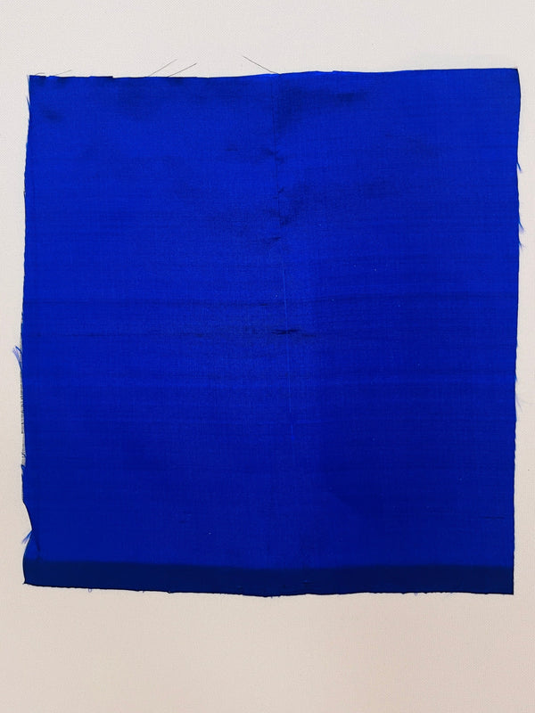 Mulberry Silk - 116 cm (W) X 12 mtr (L) - Handspun, Handmade - Navy  Blue - SKU_TWSP/FM59