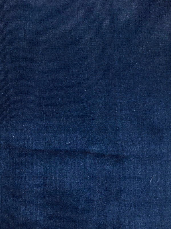 Mulberry Silk - 116 cm (W) X 12 mtr (L) - Handspun, Handmade - Midnight  Blue - SKU_TWSP/FM60