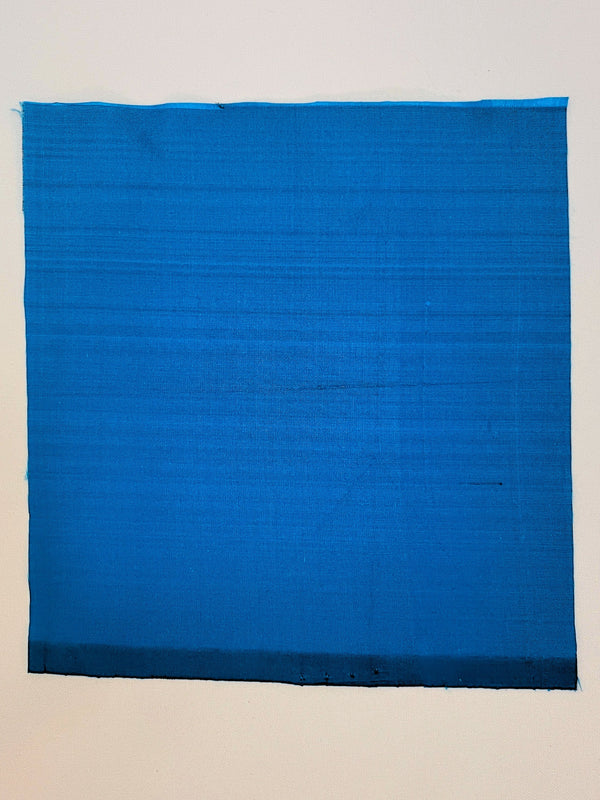 Mulberry Silk - 116 cm (W) X 12 mtr (L) - Handspun, Handmade - Blue - SKU_TWSP/FM62