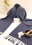 Premium Eri Silk Stole - Organic Davy's Grey - SKU_TWSD/STE28