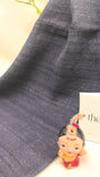 Premium Eri Silk Stole - Organic Davy's Grey - SKU_TWSD/STE28