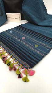 Elegant Cotton Stole - Aegean Blue - SKU_TWST/CB66