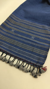 Elegant Cotton Stole - Purple Navy - SKU_TWST/CB67