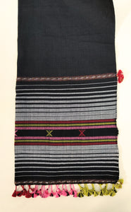Elegant Cotton Stole - Raisin Black - SKU_TWST/CB68
